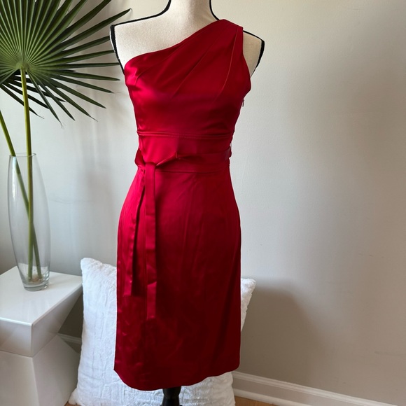 Calvin Klein red dress size 4 - Picture 9 of 11